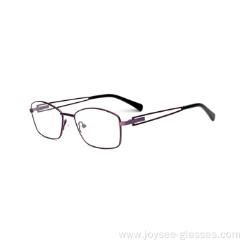 Wholesale Novelty Designer Trendy Double Bridge Temples Metal Optical Glasses